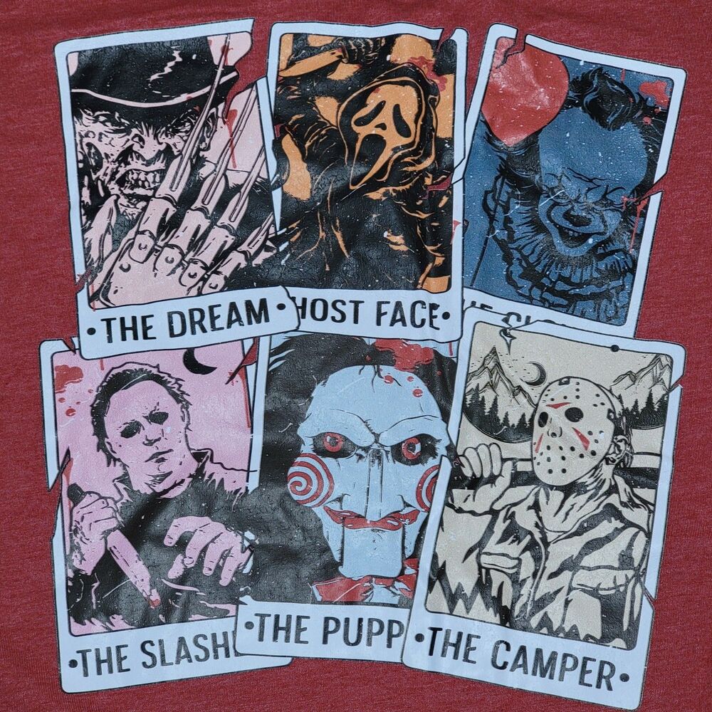 Bella Canvas SS Red Unisex Tee Killer Cards - Size Large